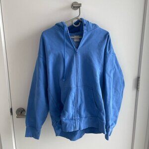 ARITZIA TNA blue Zip-Up Hoodie